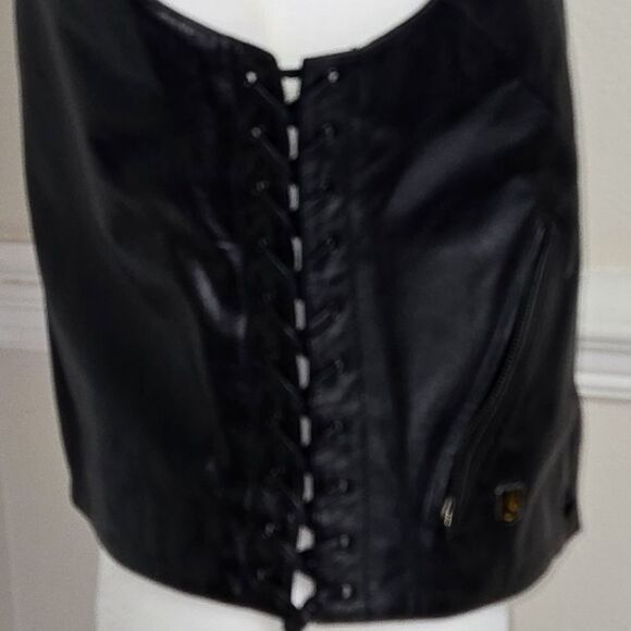 NWOT Authentic Harley Davidson Leather Vest - Picture 7 of 14